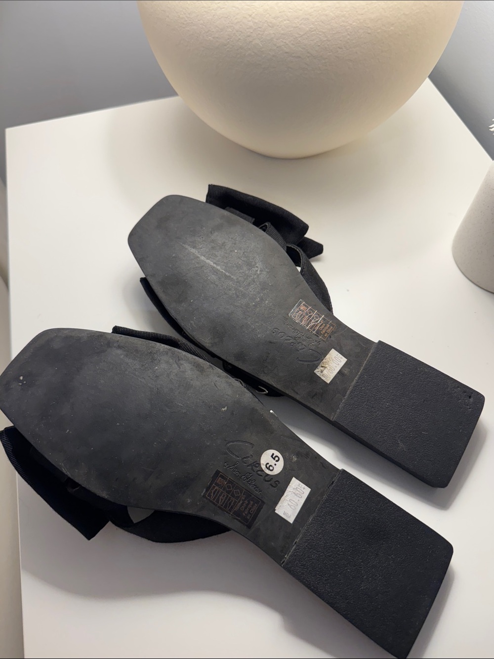 Sam Edelman Black Bow Slide Mules - Picture 4 of 5